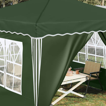 Pop-up Partytält 288 x 288 x 245 cm Grön Oxford Tyg