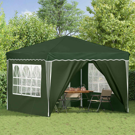 Pop-up Partytält 288 x 288 x 245 cm Grön Oxford Tyg