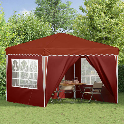 Pop-up Partytält 288 x 288 x 245 cm Terracotta Oxford Tyg