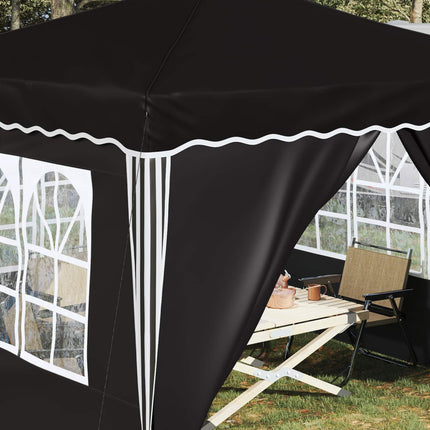 Pop-up Partytält 288 x 288 x 245 cm Svart Oxford Tyg
