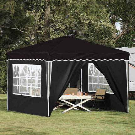 Pop-up Partytält 288 x 288 x 245 cm Svart Oxford Tyg