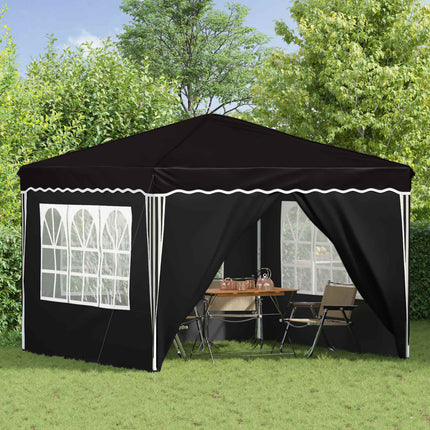 Pop-up Partytält 288 x 288 x 245 cm Svart Oxford Tyg