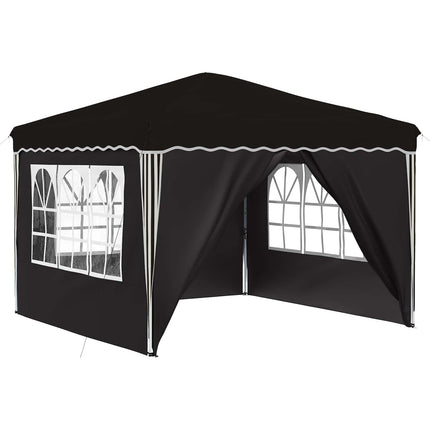 Pop-up Partytält 288 x 288 x 245 cm Svart Oxford Tyg