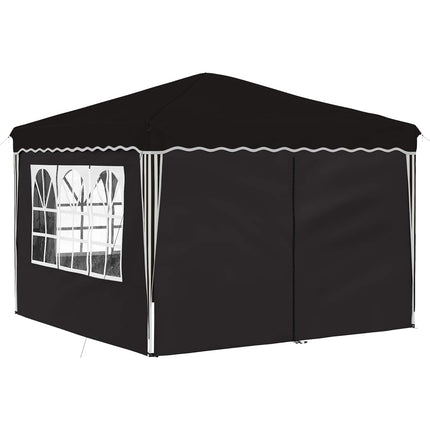 Pop-up Partytält 288 x 288 x 245 cm Svart Oxford Tyg