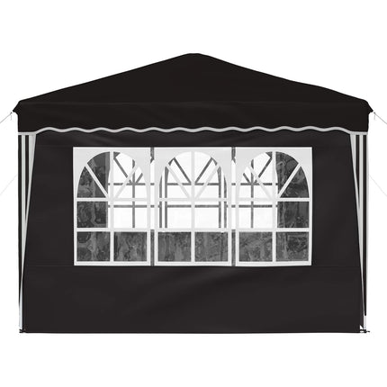 Pop-up Partytält 288 x 288 x 245 cm Svart Oxford Tyg
