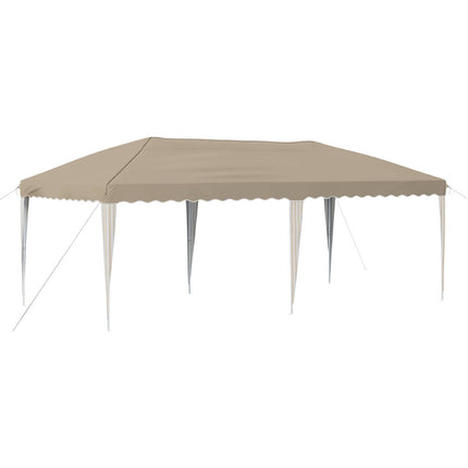 Pop-up Partytält 575 x 290 x 245 cm Gräddvit