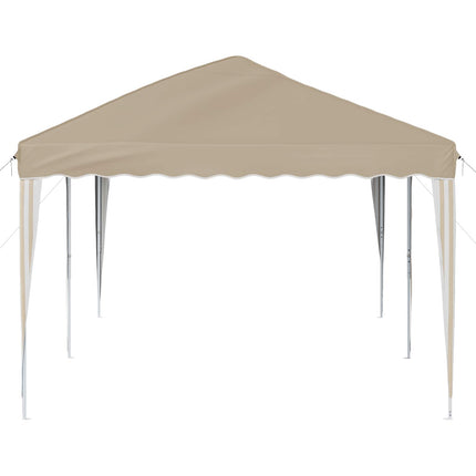 Pop-up Partytält 575 x 290 x 245 cm Gräddvit