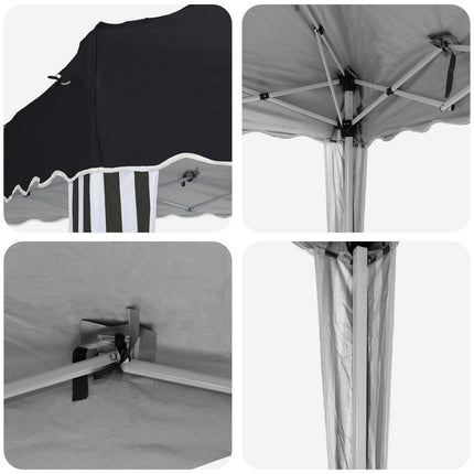 Pop-up Partytält 575 x 290 x 245 cm Antracit