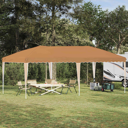 Pop-up Partytält 575 x 290 x 245 cm Beige
