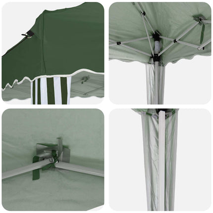 Pop-up Partytält 575 x 290 x 245 cm Grön