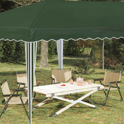 Pop-up Partytält 575 x 290 x 245 cm Grön