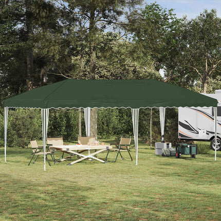 Pop-up Partytält 575 x 290 x 245 cm Grön