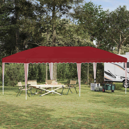 Pop-up Partytält 575 x 290 x 245 cm Vinröd