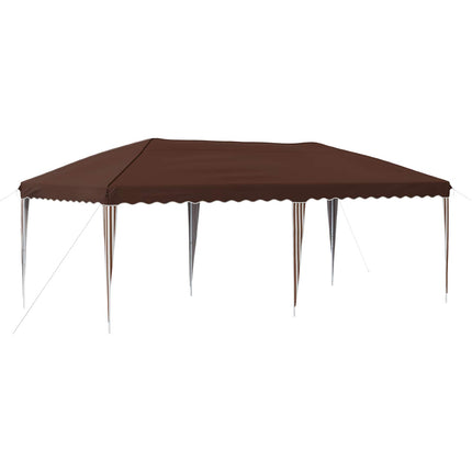 Pop-up Partytält 575 x 290 x 245 cm Brun