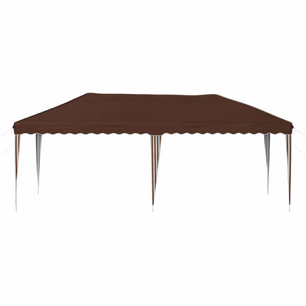Pop-up Partytält 575 x 290 x 245 cm Brun