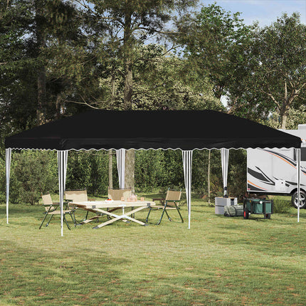 Pop-up Partytält 575 x 290 x 245 cm Svart