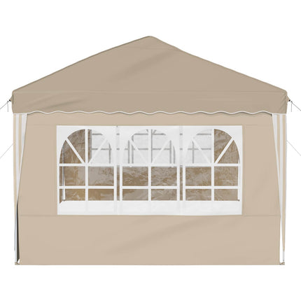 Pop-up Partytält 575 x 289 x 245 cm Gräddvit