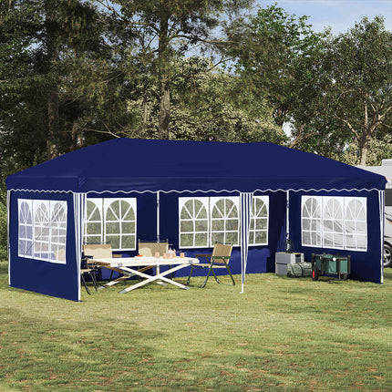 Pop-up Partytält 575 x 289 x 245 cm Blå