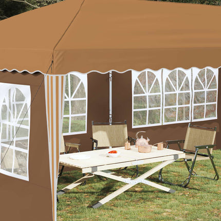 Pop-up Partytält 575 x 289 x 245 cm Beige