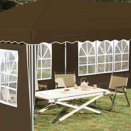 Pop-up Partytält 575 x 289 x 245 cm Taupe