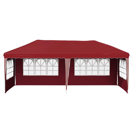 Pop-up Partytält 575 x 289 x 245 cm Vinröd