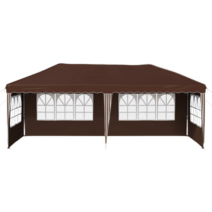 Pop-up Partytält 575 x 289 x 245 cm Brun