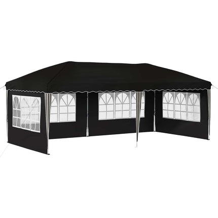 Pop-up Partytält 575 x 289 x 245 cm Svart