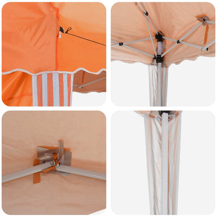 Pop-up Partytält 575 x 289 x 245 cm Orange