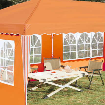 Pop-up Partytält 575 x 289 x 245 cm Orange