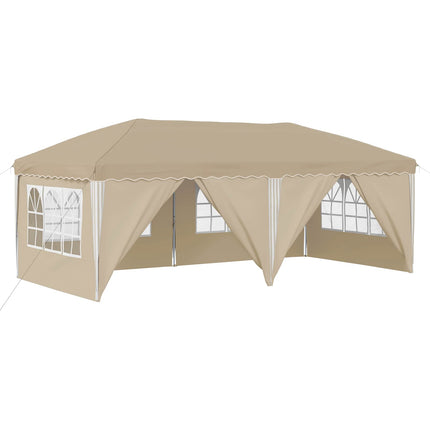 Pop-up Partytält 575 x 288 x 245 cm Gräddvit
