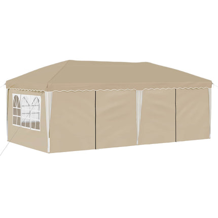 Pop-up Partytält 575 x 288 x 245 cm Gräddvit