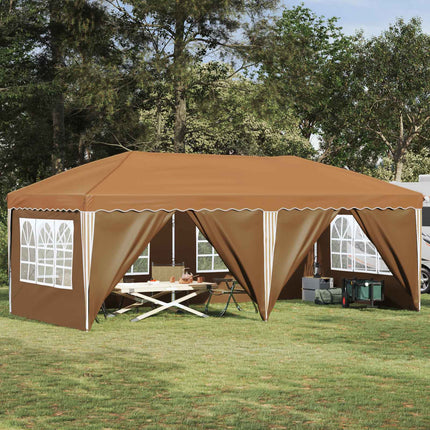 Pop-up Partytält 575 x 288 x 245 cm Beige
