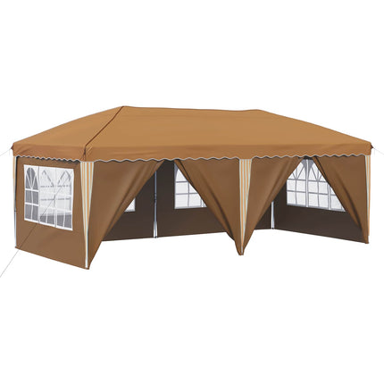 Pop-up Partytält 575 x 288 x 245 cm Beige
