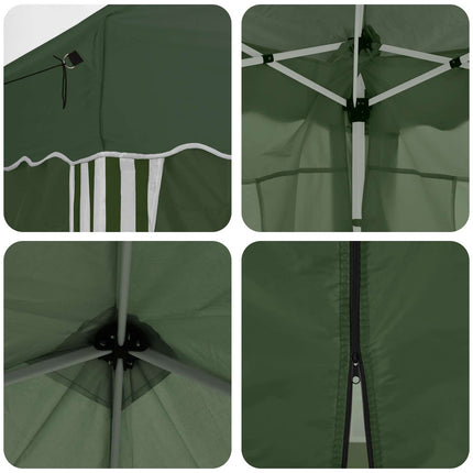 Pop-up Partytält 575 x 288 x 245 cm Grön