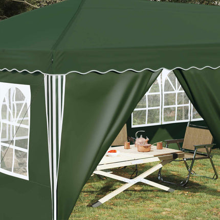Pop-up Partytält 575 x 288 x 245 cm Grön