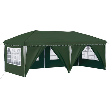 Pop-up Partytält 575 x 288 x 245 cm Grön