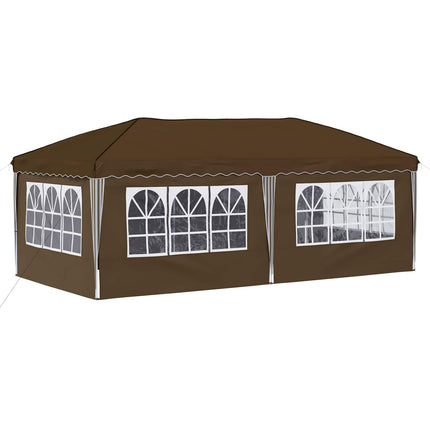 Pop-up Partytält 575 x 288 x 245 cm Taupe