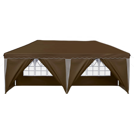 Pop-up Partytält 575 x 288 x 245 cm Taupe