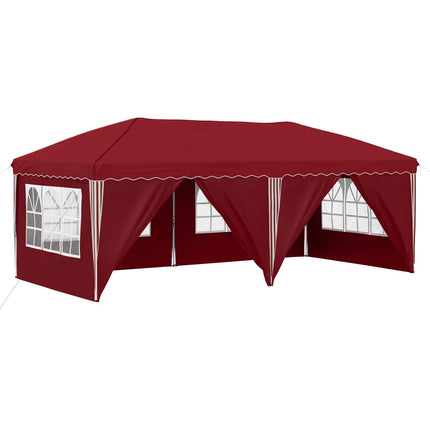 Pop-up Partytält 575 x 288 x 245 cm Vinröd