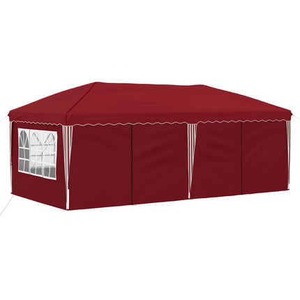 Pop-up Partytält 575 x 288 x 245 cm Vinröd