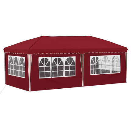 Pop-up Partytält 575 x 288 x 245 cm Vinröd