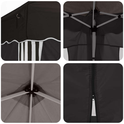 Pop-up Partytält 575 x 288 x 245 cm Svart