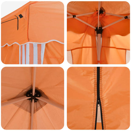 Pop-up Partytält 575 x 288 x 245 cm Orange
