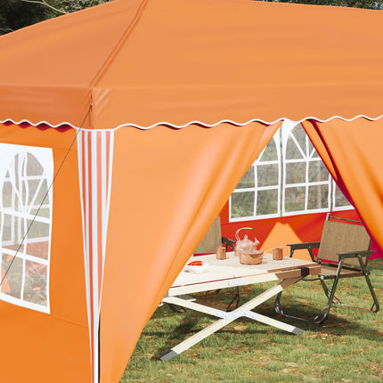Pop-up Partytält 575 x 288 x 245 cm Orange