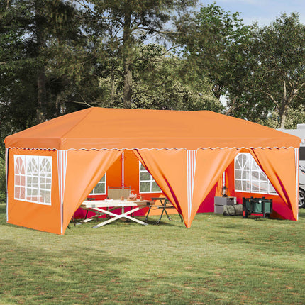 Pop-up Partytält 575 x 288 x 245 cm Orange