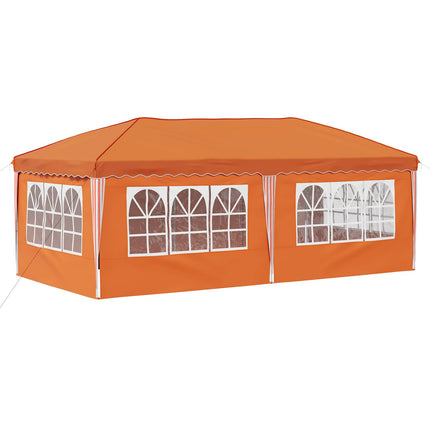 Pop-up Partytält 575 x 288 x 245 cm Orange