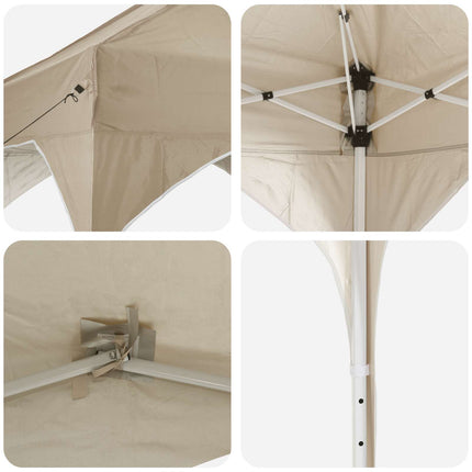 Pop-up Partytält 194 x 194 x 245 cm Gräddvit