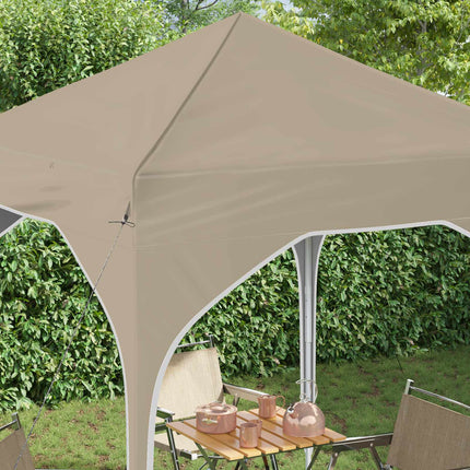 Pop-up Partytält 194 x 194 x 245 cm Gräddvit