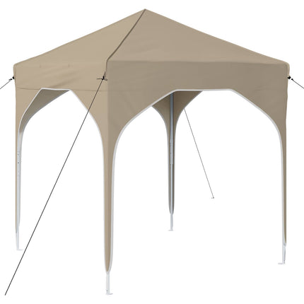 Pop-up Partytält 194 x 194 x 245 cm Gräddvit