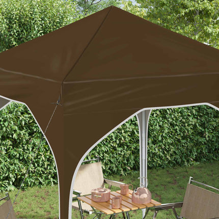 Pop-up Partytält 194 x 194 x 245 cm Taupe